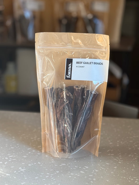 Beef Gullet Braids (4 Count)