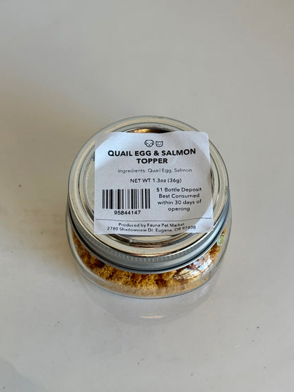 Quail Egg & Salmon Topper