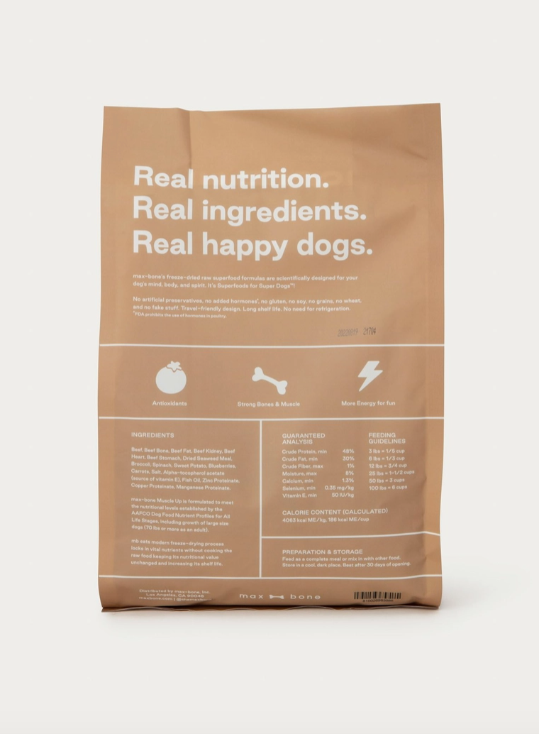 Muscle Up Beef Freeze-Dried Meal For Dogs